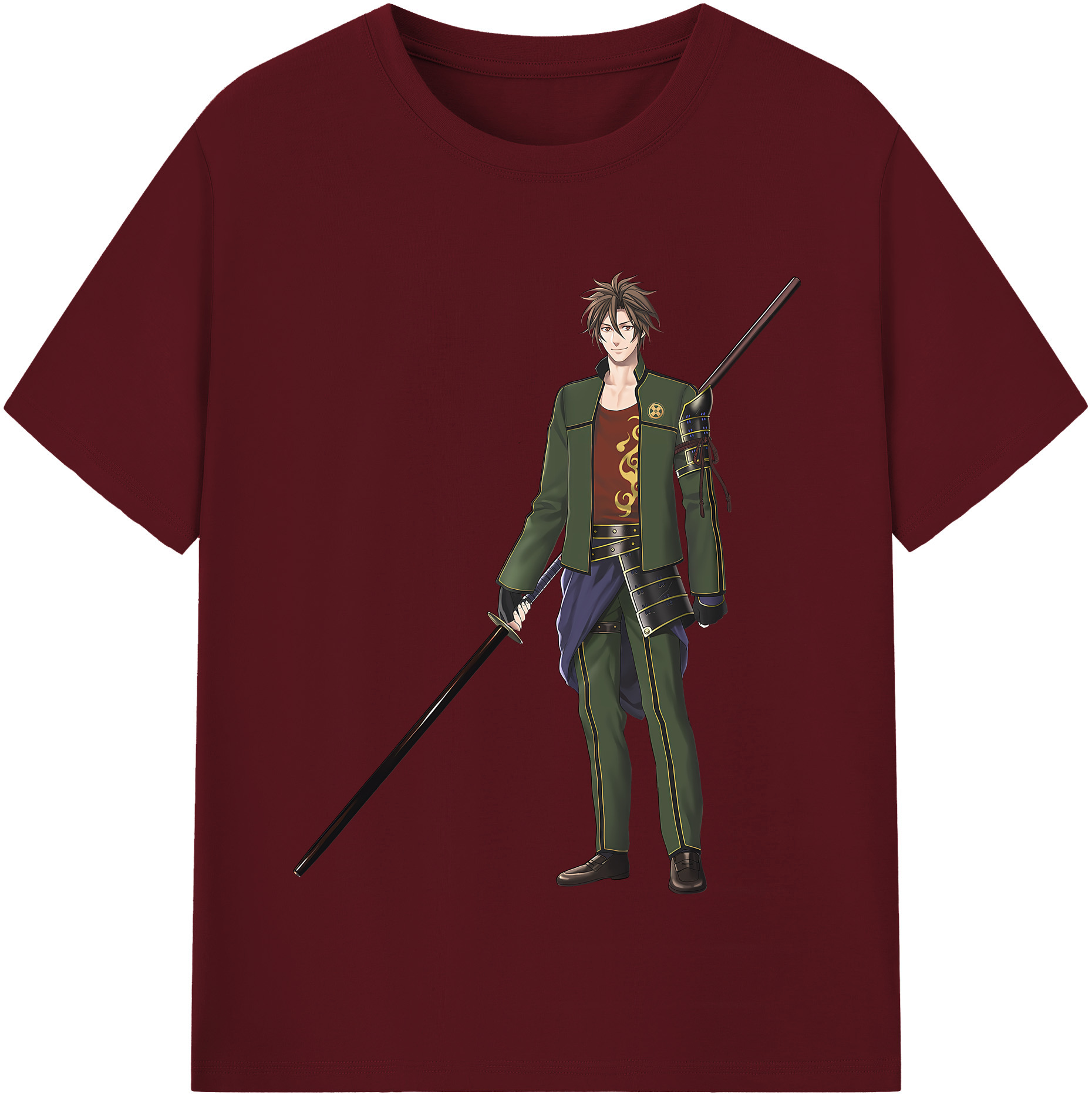 （画像用） 刀剣乱舞 Touken Ranbu 綿100％半袖Tシャツ（フロントプリント）